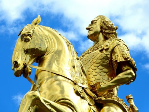 monument golden rider dresden