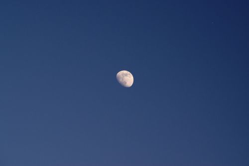 moon half sky