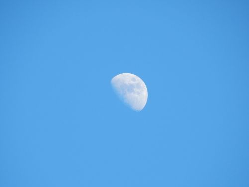 moon day sky