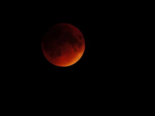 moon red orange