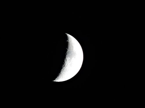 moon crescent moon moonlight