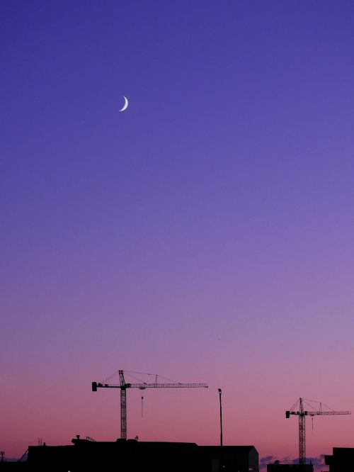 moon silhouette atmosphere