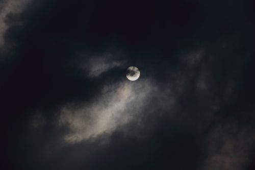 moon cloud evening