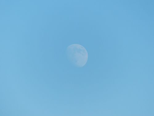 moon sky during the day