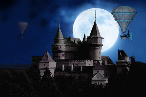 moon castle balloon