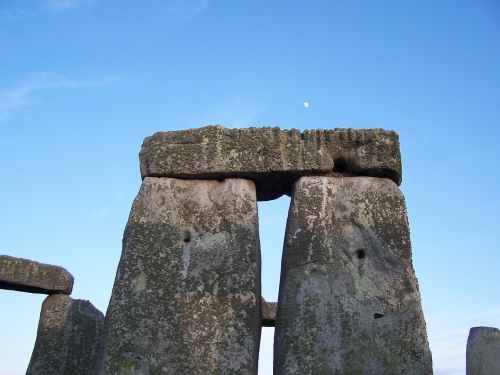 moon stonehenge stone