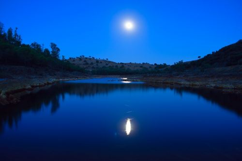 moon night night landscape