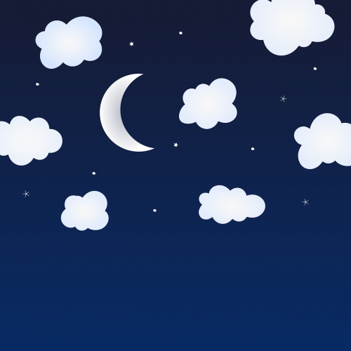 moon clouds background