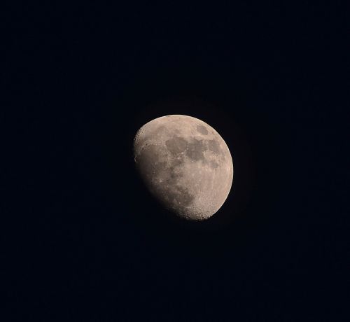 moon half moon sky