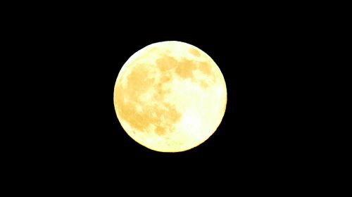 moon full moon yellow