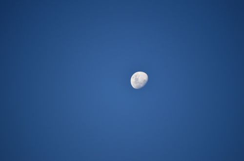 moon sky blue