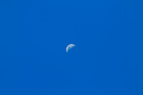 moon blue sky celeste