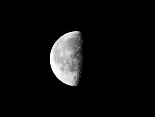 moon half moon night