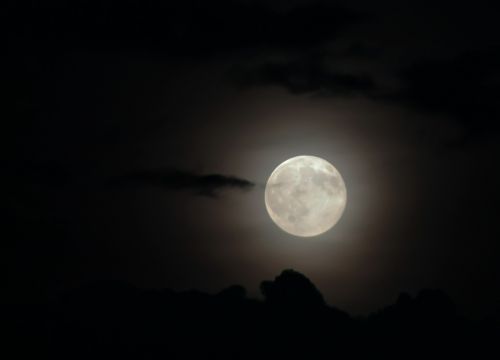 moon full moon cloud