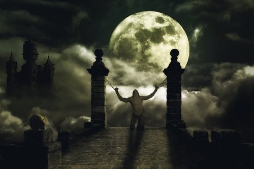 moon  a vampire  night