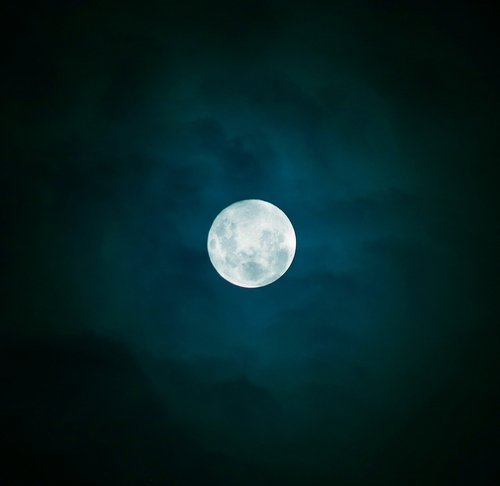 moon  moonlit  night sky