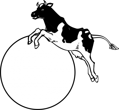 moon cow jumping