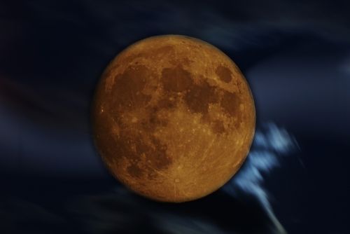 moon night clouds