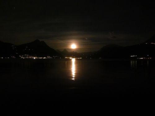 moon lake night