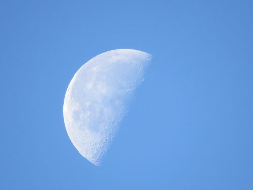 moon sky daytime