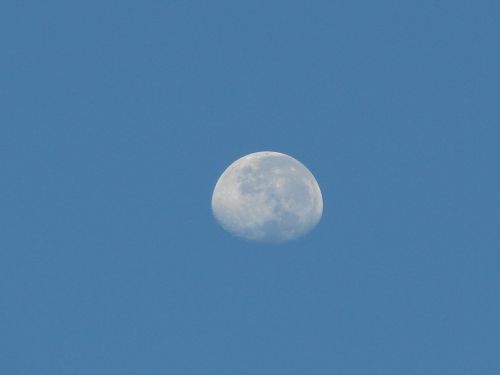 moon sky blue