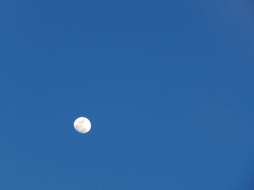 moon blue sky sky