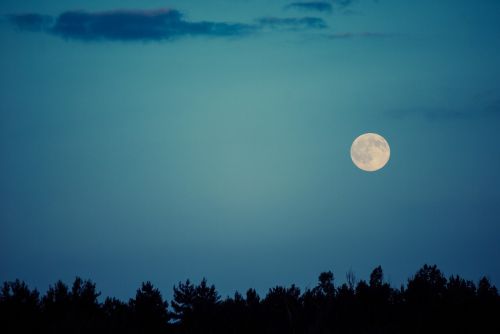 moon sky night