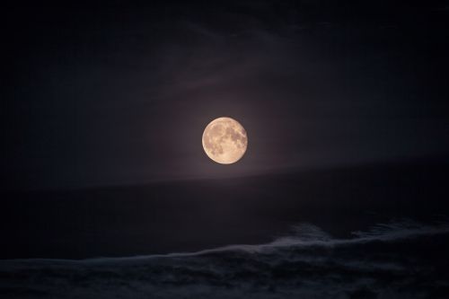moon night beach