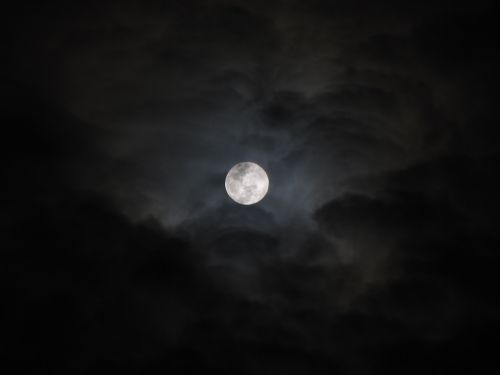 moonlight night clouds