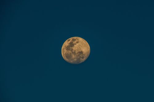 full moon midnight moonscape