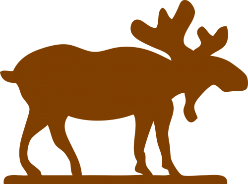 moose silhouette huge