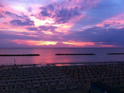 morgenrot beach clouds