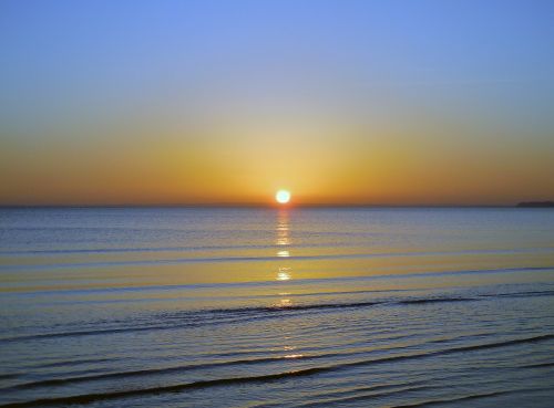 morgenstimmung sunrise on the sea skies