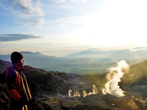 morning sunrise indonesia