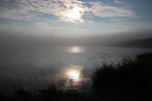 morning calm  lake  water