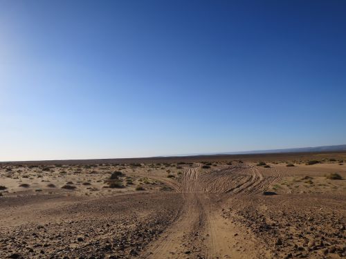 morocco road sand