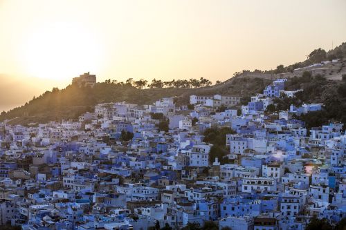 morocco blue city moroccan