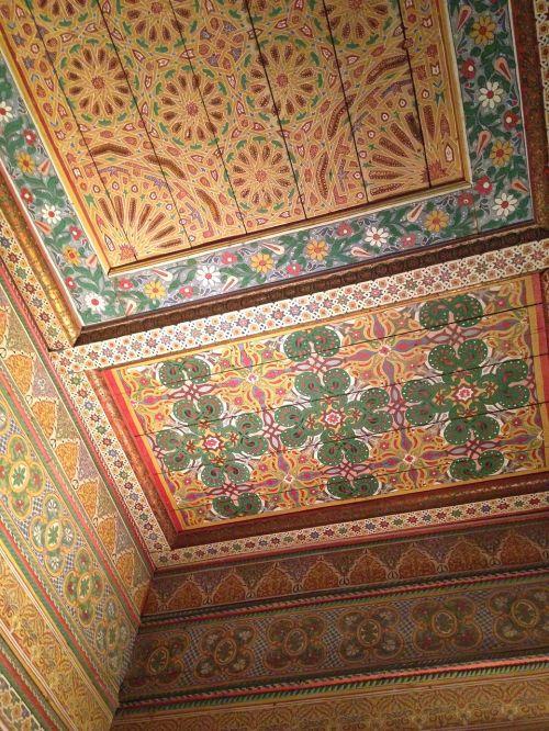 morocco tiles ceiling