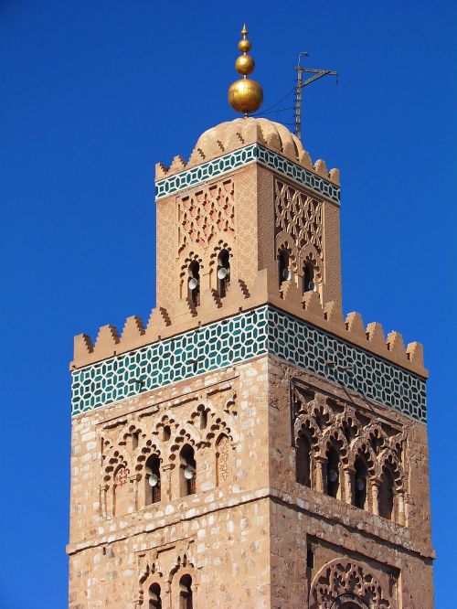 morocco marrakech minaret