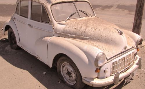 morris car old abandoned