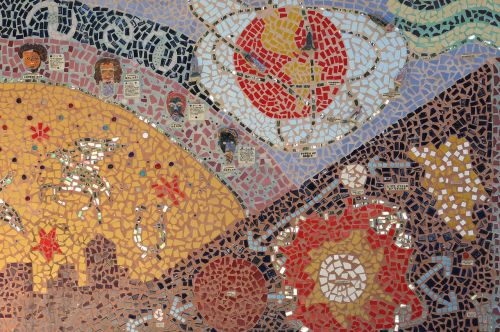 mosaic tile elementary school
