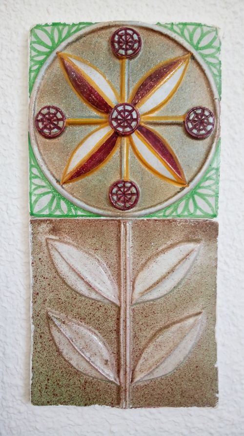 mosaic flower ceramic