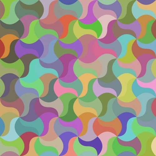 mosaic geometric multicolored