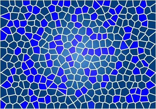 mosaic blue background