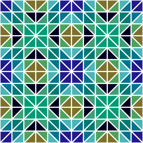 mosaic triangle symmetry