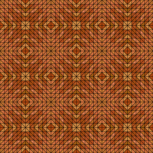 mosaic triangle symmetry