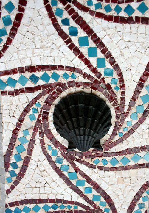 mosaic mosaic tile sea shell