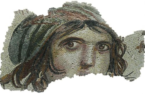 mosaic face eyes