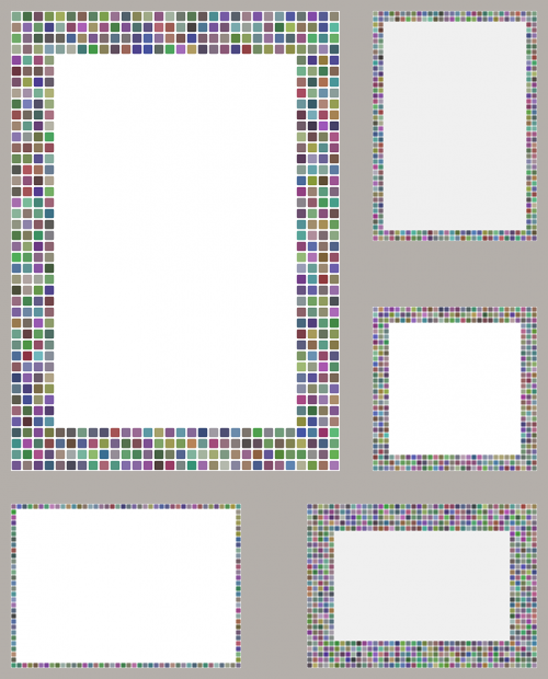 mosaic pixel frame