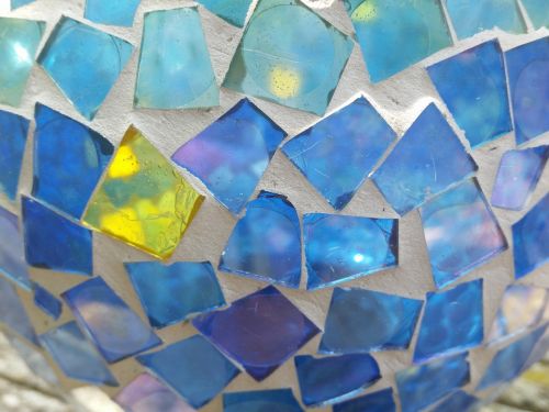 mosaic blue design